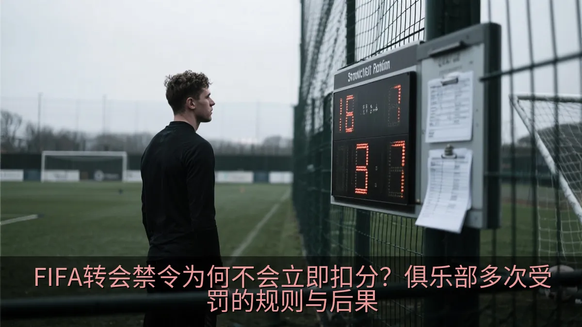 足球运动员在空旷训练场边等待注册结果的示意图