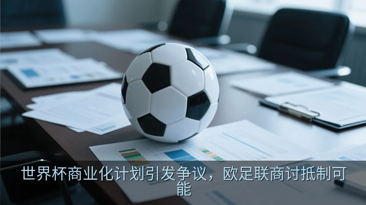 足球与金融文件并置的新闻概念画面